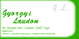 gyorgyi laudon business card
